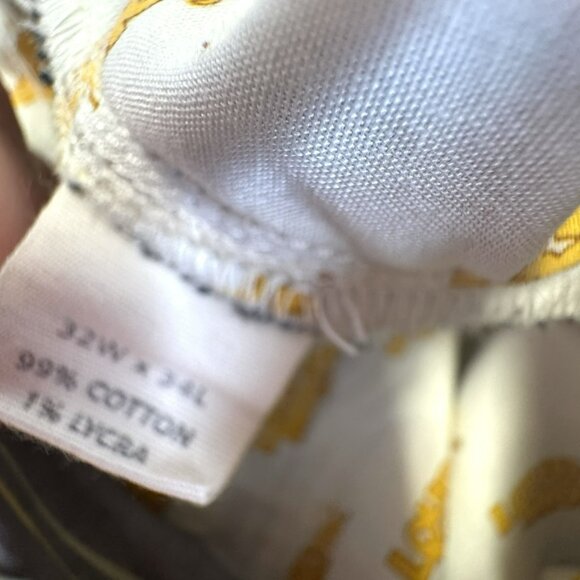 Loudmouth Golf Pants Mens Size 32x33 Multi-Color Striped Flat Front Straight Leg - Picture 5 of 5